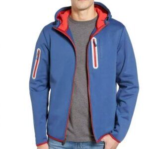 Vineyard Vines Men's Reflective Sailing Tech Fleece Hoodie Full Zip Jacket L EUC